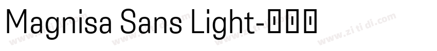 Magnisa Sans Light字体转换